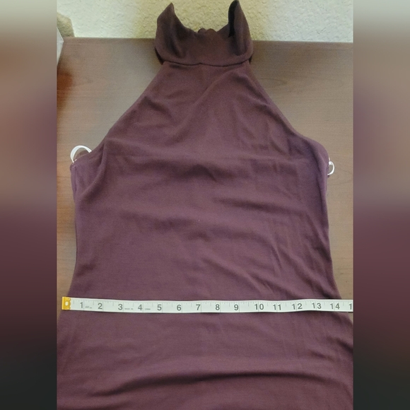 LULU'S DARK PURPLE HALTER MIDI DRESS SIZE MEDIUM - Picture 6 of 7